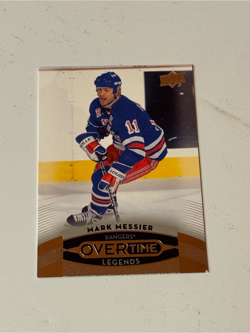 Mark Messier 2015‑16 Upper Deck Overtime Legends Card #45 (New York Rangers)